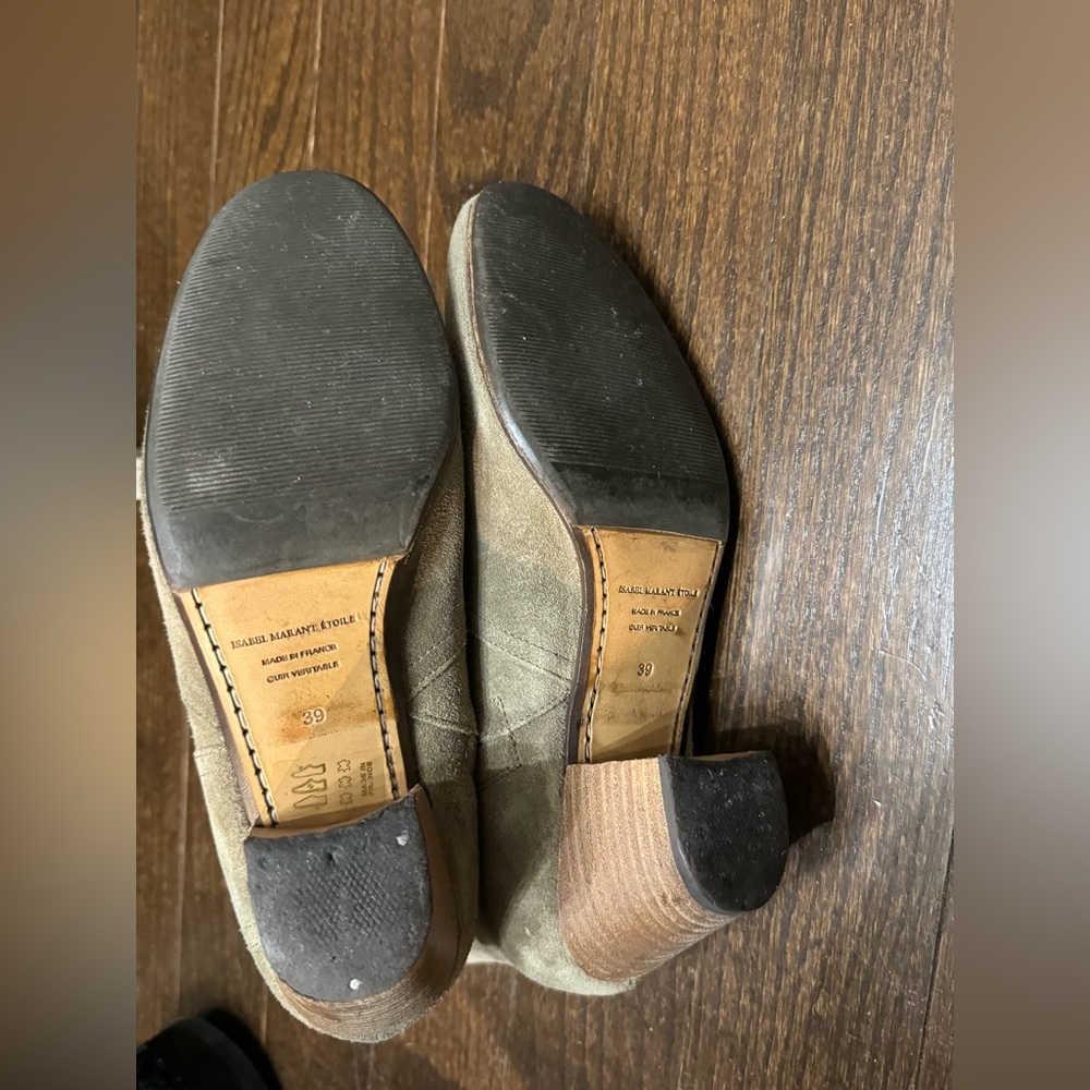 ISABEL MARANT Étoile Suede Western Boots - Green - Picture 5 of 5